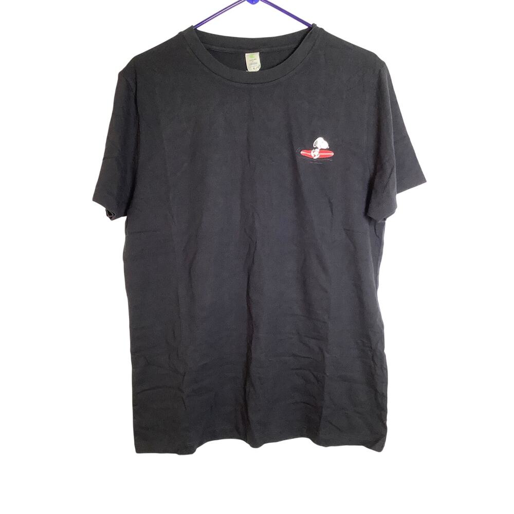 Cariuma + Peanuts Men's M Black Short Sleeve Graphic T Shirt Streetwear C5-2